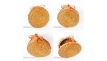 FREE SHIPPING INCLUDE TO UNITED STATE USA NATURAL RATTAN CIRCLE BAG  